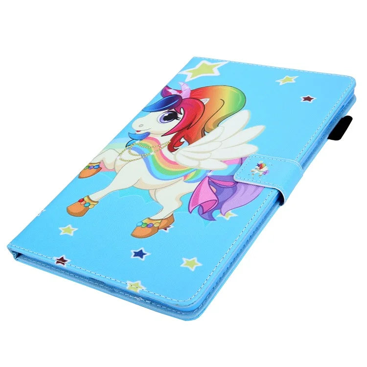 For iPad Pro 11 (2024) Case Pattern Printing Card Slots Leather Tablet Cover