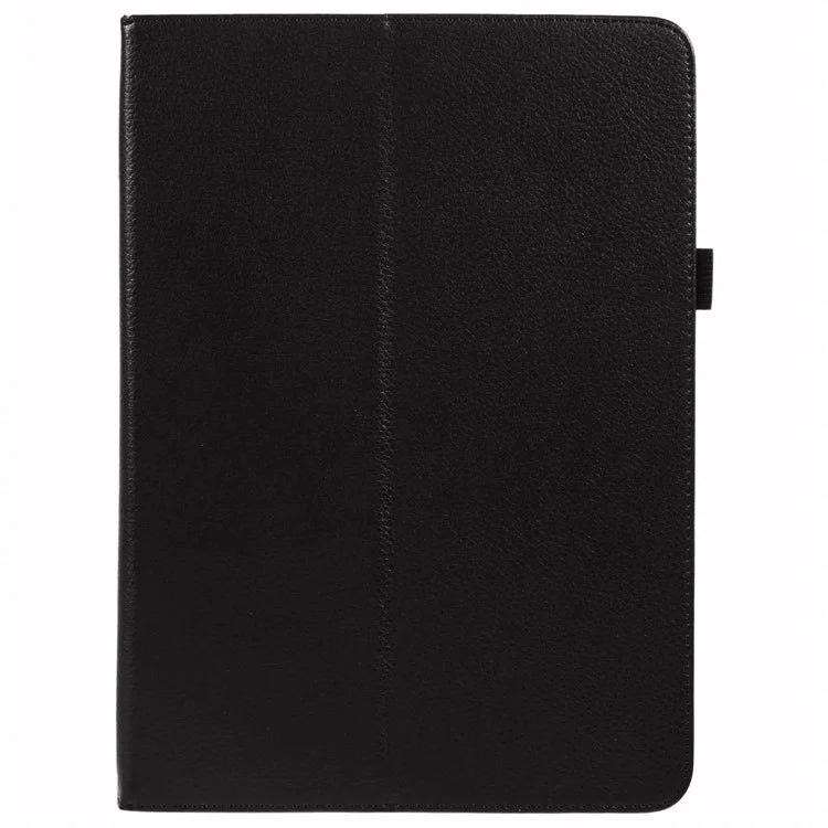 For iPad Air 11 (2024) Case Litchi Texture Leather Tablet Cover with Bi-Fold Stand