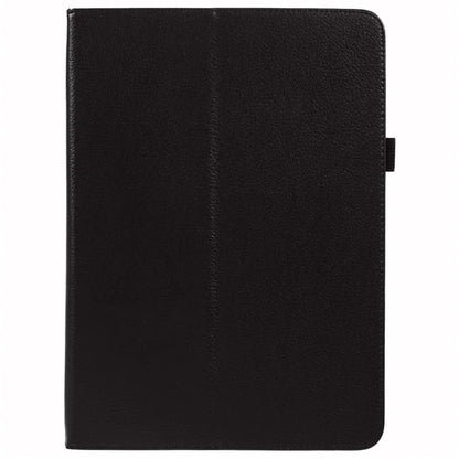 For iPad Air 11 (2024) Case Litchi Texture Leather Tablet Cover with Bi-Fold Stand