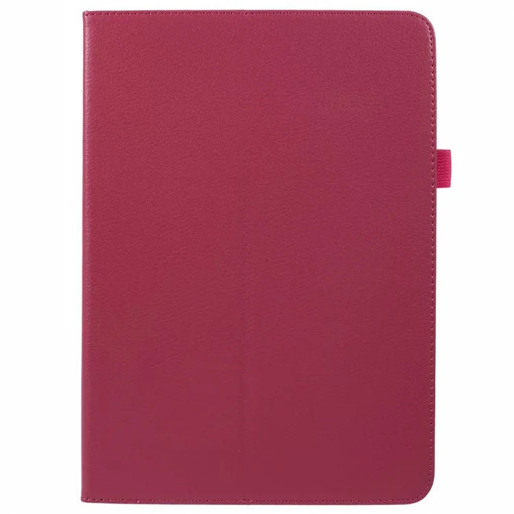 For iPad Air 11 (2024) Case Litchi Texture Leather Tablet Cover with Bi-Fold Stand