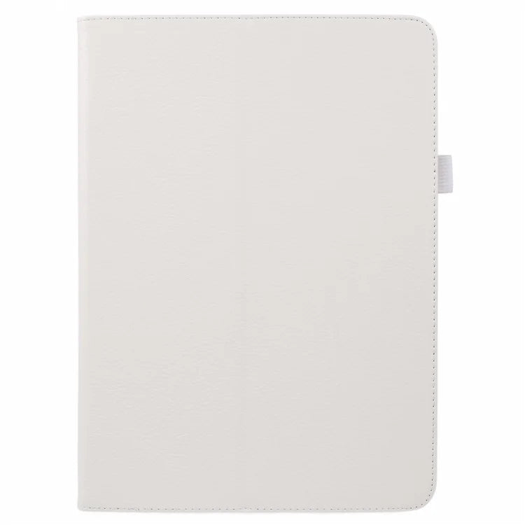 For iPad Air 11 (2024) Case Litchi Texture Leather Tablet Cover with Bi-Fold Stand