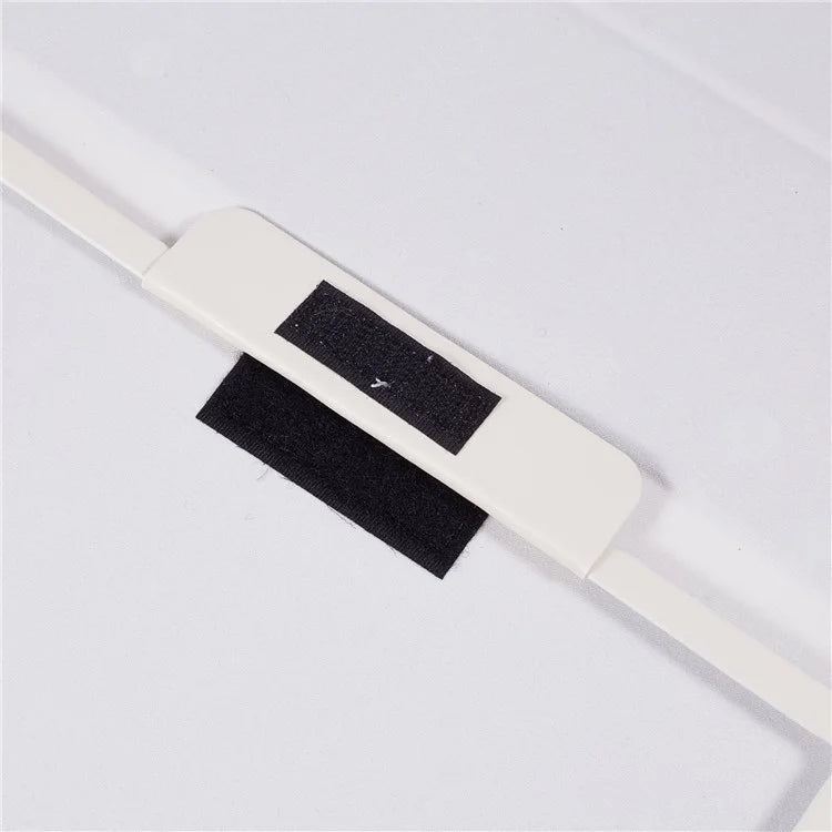 For iPad Air 11 (2024) Case Litchi Texture Leather Tablet Cover with Bi-Fold Stand