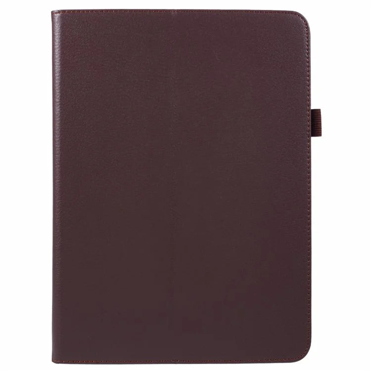 For iPad Air 11 (2024) Case Litchi Texture Leather Tablet Cover with Bi-Fold Stand
