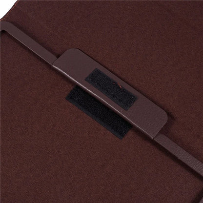 For iPad Air 11 (2024) Case Litchi Texture Leather Tablet Cover with Bi-Fold Stand