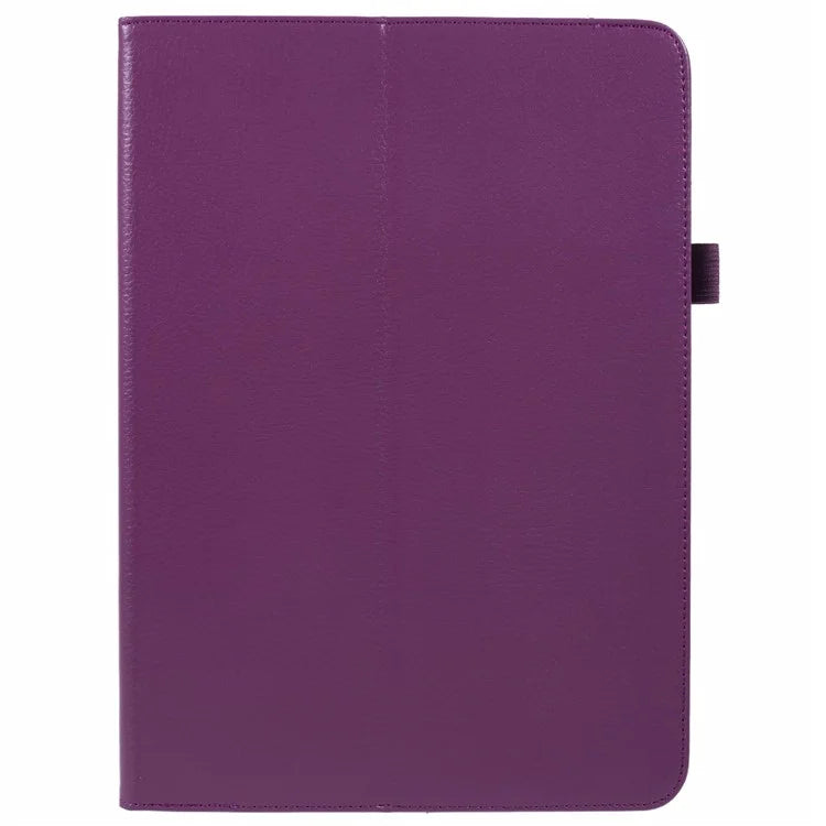 For iPad Air 11 (2024) Case Litchi Texture Leather Tablet Cover with Bi-Fold Stand