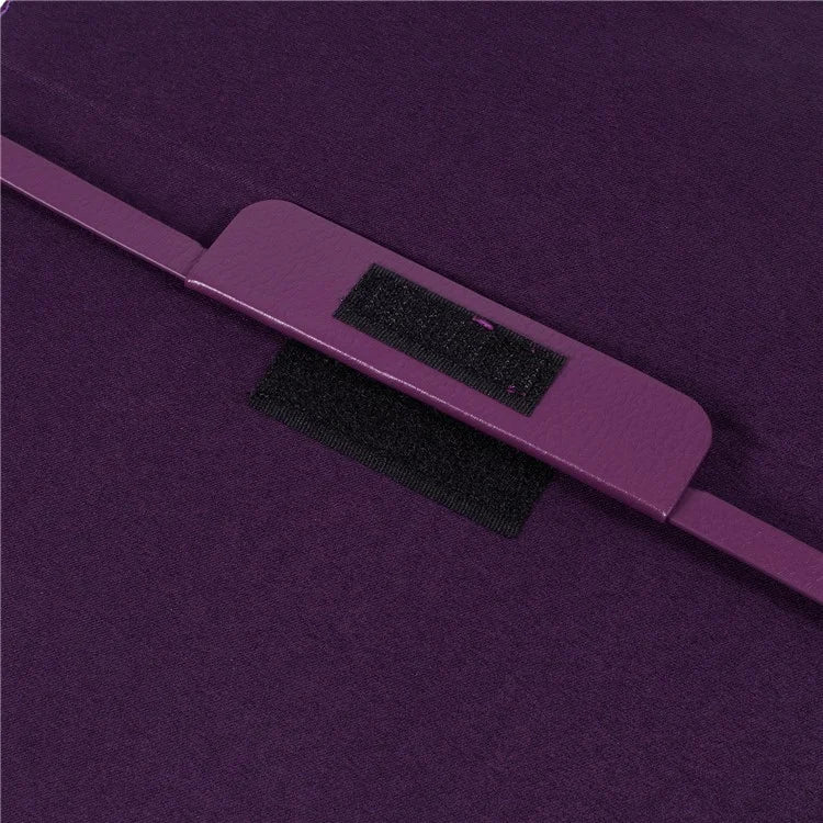 For iPad Air 11 (2024) Case Litchi Texture Leather Tablet Cover with Bi-Fold Stand