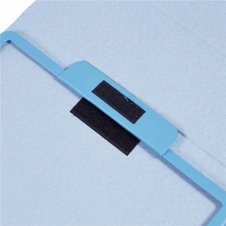 For iPad Air 11 (2024) Case Litchi Texture Leather Tablet Cover with Bi-Fold Stand