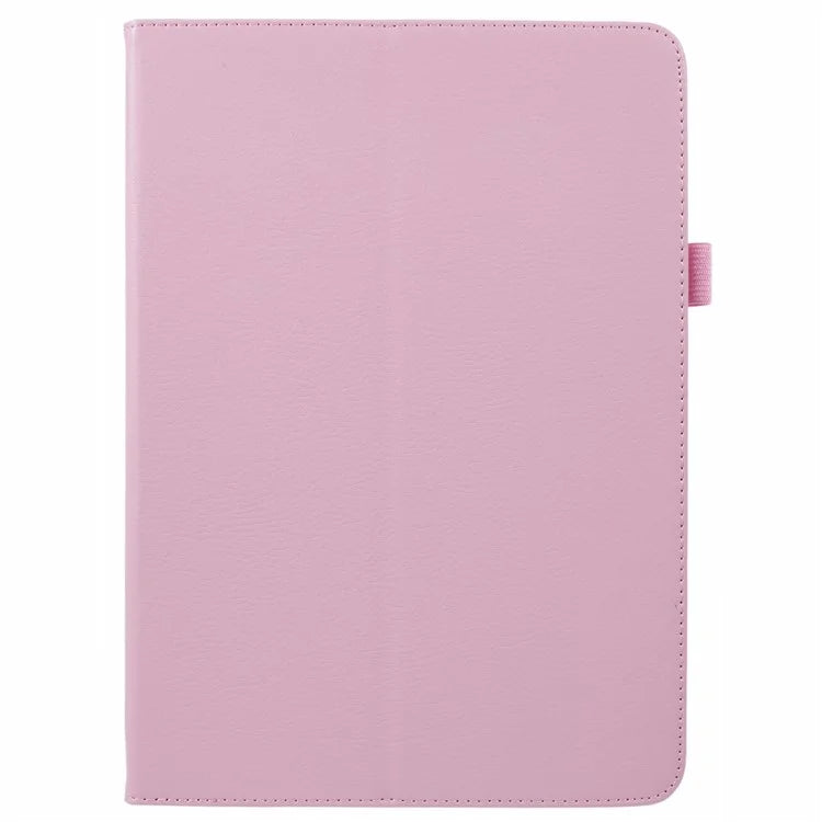 For iPad Air 11 (2024) Case Litchi Texture Leather Tablet Cover with Bi-Fold Stand