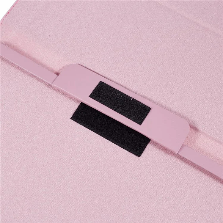 For iPad Air 11 (2024) Case Litchi Texture Leather Tablet Cover with Bi-Fold Stand