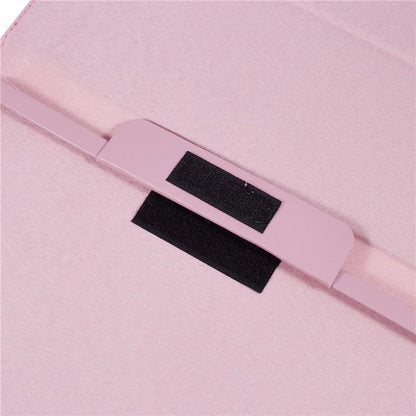 For iPad Air 11 (2024) Case Litchi Texture Leather Tablet Cover with Bi-Fold Stand