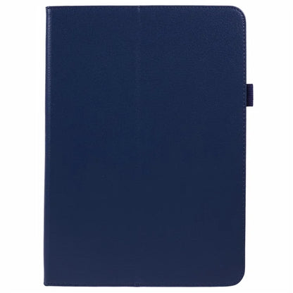 For iPad Air 11 (2024) Case Litchi Texture Leather Tablet Cover with Bi-Fold Stand