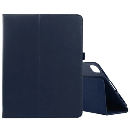 For iPad Pro 11 (2024) Case Bi-Fold Stand PU Leather Tablet Cover with Stylus Loop Design