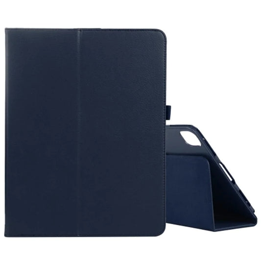 For iPad Pro 11 (2024) Case Bi-Fold Stand PU Leather Tablet Cover with Stylus Loop Design
