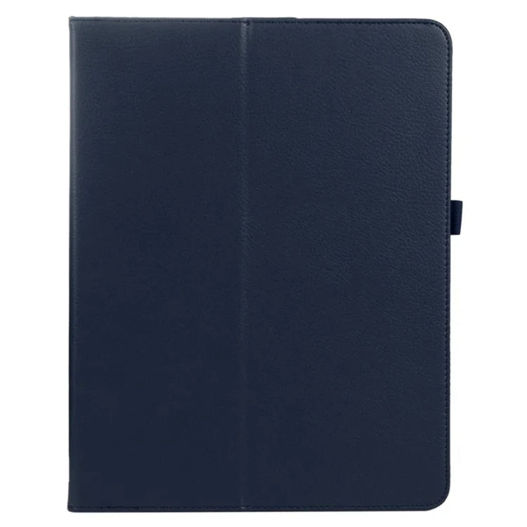 For iPad Pro 11 (2024) Case Bi-Fold Stand PU Leather Tablet Cover with Stylus Loop Design