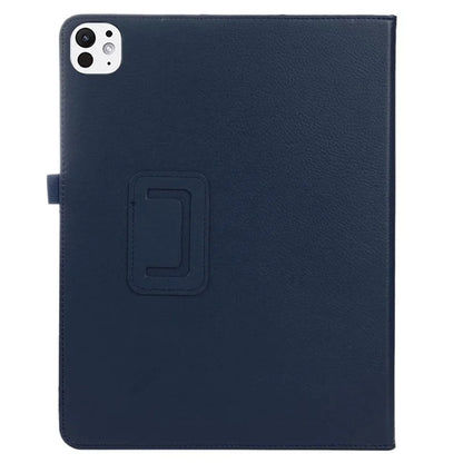 For iPad Pro 11 (2024) Case Bi-Fold Stand PU Leather Tablet Cover with Stylus Loop Design