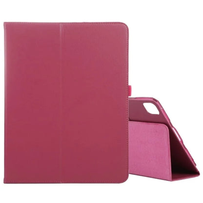 For iPad Pro 11 (2024) Case Bi-Fold Stand PU Leather Tablet Cover with Stylus Loop Design