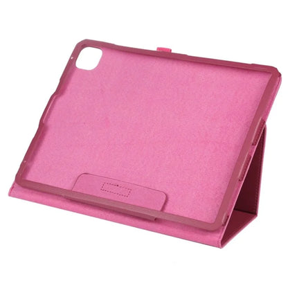 For iPad Pro 11 (2024) Case Bi-Fold Stand PU Leather Tablet Cover with Stylus Loop Design