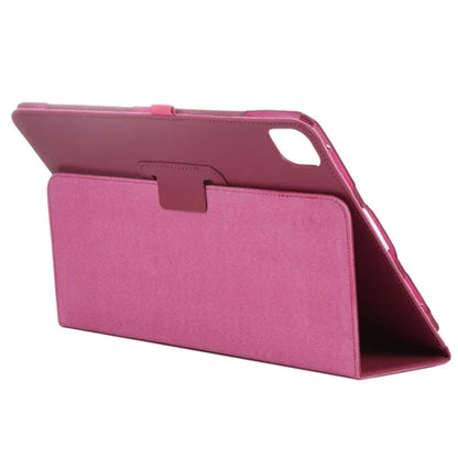 For iPad Pro 11 (2024) Case Bi-Fold Stand PU Leather Tablet Cover with Stylus Loop Design