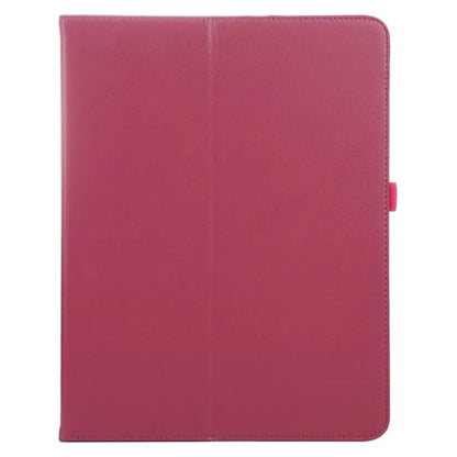 For iPad Pro 11 (2024) Case Bi-Fold Stand PU Leather Tablet Cover with Stylus Loop Design