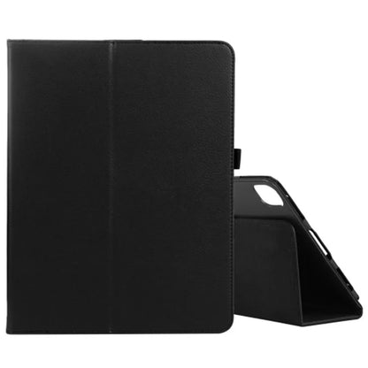 For iPad Pro 11 (2024) Case Bi-Fold Stand PU Leather Tablet Cover with Stylus Loop Design