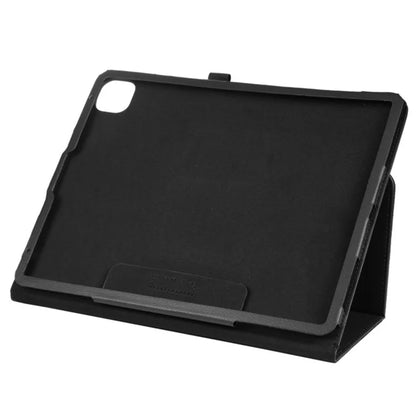 For iPad Pro 11 (2024) Case Bi-Fold Stand PU Leather Tablet Cover with Stylus Loop Design