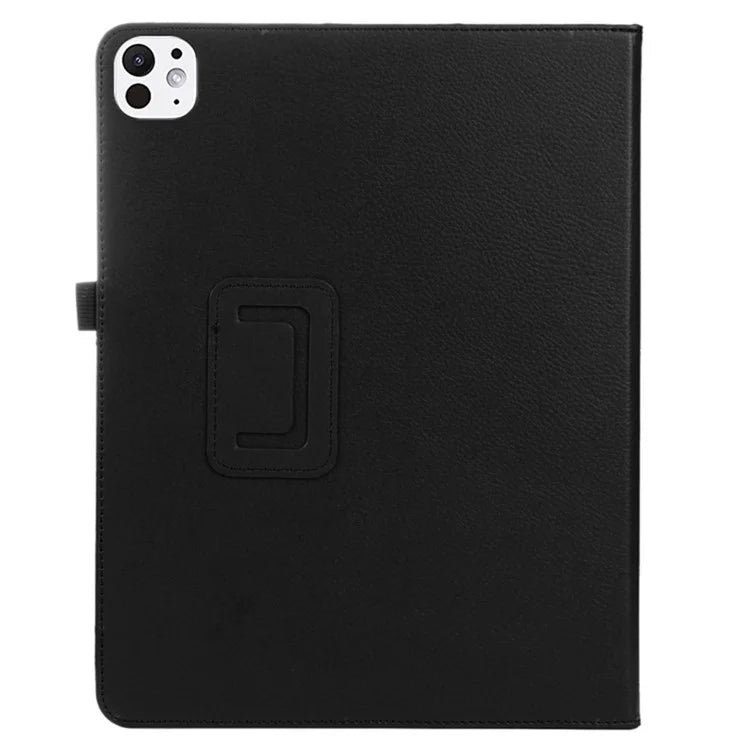 For iPad Pro 11 (2024) Case Bi-Fold Stand PU Leather Tablet Cover with Stylus Loop Design