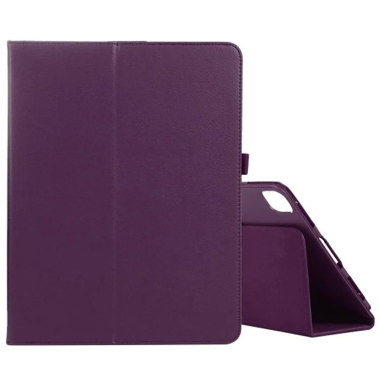 For iPad Pro 11 (2024) Case Bi-Fold Stand PU Leather Tablet Cover with Stylus Loop Design