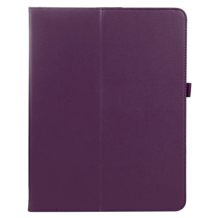 For iPad Pro 11 (2024) Case Bi-Fold Stand PU Leather Tablet Cover with Stylus Loop Design