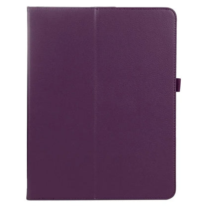 For iPad Pro 11 (2024) Case Bi-Fold Stand PU Leather Tablet Cover with Stylus Loop Design