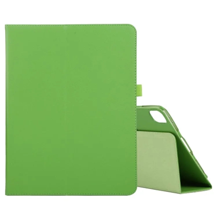 For iPad Pro 11 (2024) Case Bi-Fold Stand PU Leather Tablet Cover with Stylus Loop Design