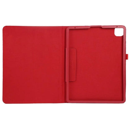 For iPad Pro 11 (2024) Case Bi-Fold Stand PU Leather Tablet Cover with Stylus Loop Design