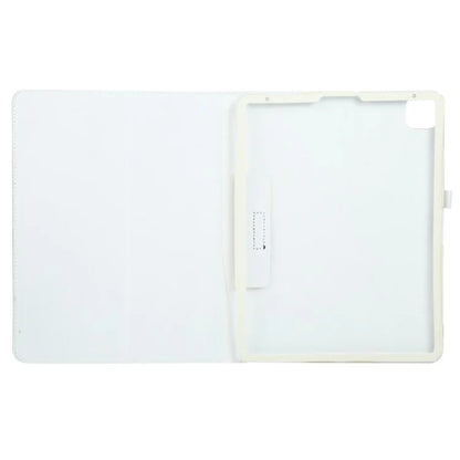 For iPad Pro 11 (2024) Case Bi-Fold Stand PU Leather Tablet Cover with Stylus Loop Design