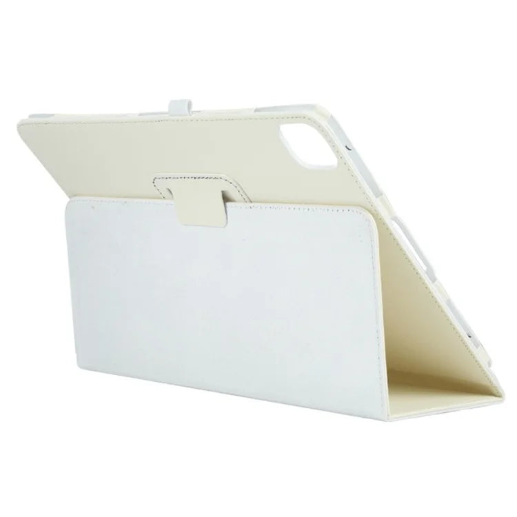For iPad Pro 11 (2024) Case Bi-Fold Stand PU Leather Tablet Cover with Stylus Loop Design