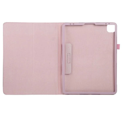 For iPad Pro 11 (2024) Case Bi-Fold Stand PU Leather Tablet Cover with Stylus Loop Design
