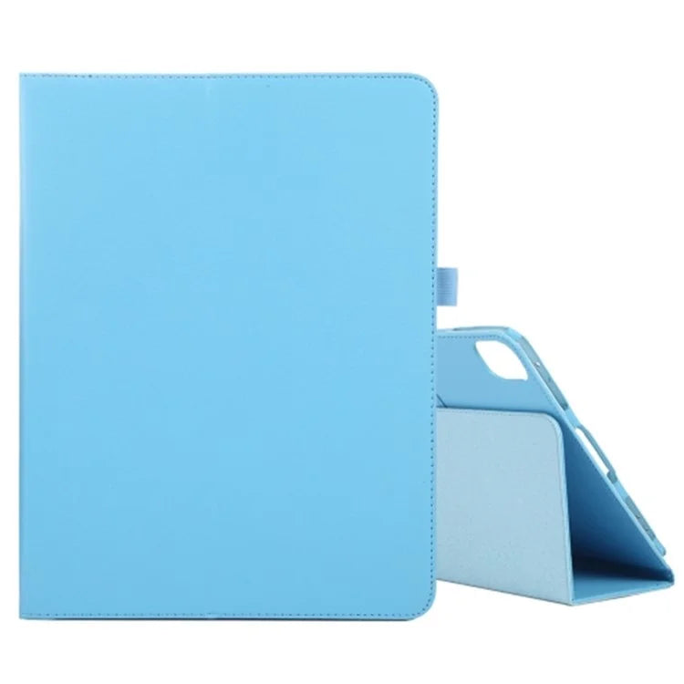 For iPad Pro 11 (2024) Case Bi-Fold Stand PU Leather Tablet Cover with Stylus Loop Design