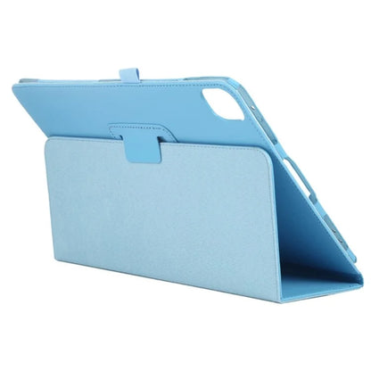 For iPad Pro 11 (2024) Case Bi-Fold Stand PU Leather Tablet Cover with Stylus Loop Design