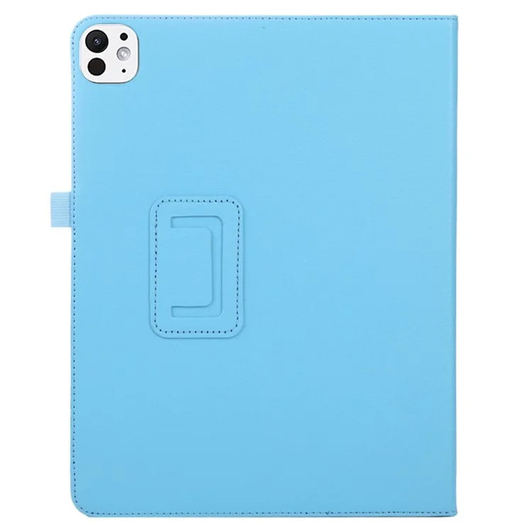 For iPad Pro 11 (2024) Case Bi-Fold Stand PU Leather Tablet Cover with Stylus Loop Design