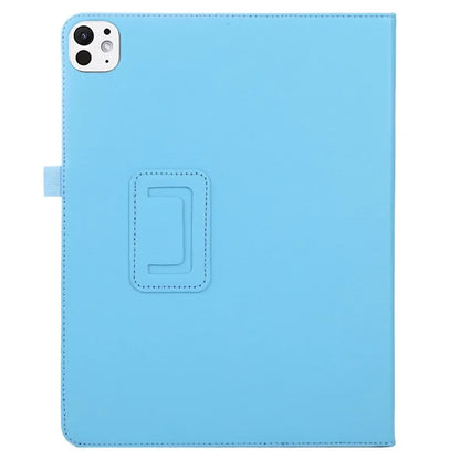 For iPad Pro 11 (2024) Case Bi-Fold Stand PU Leather Tablet Cover with Stylus Loop Design