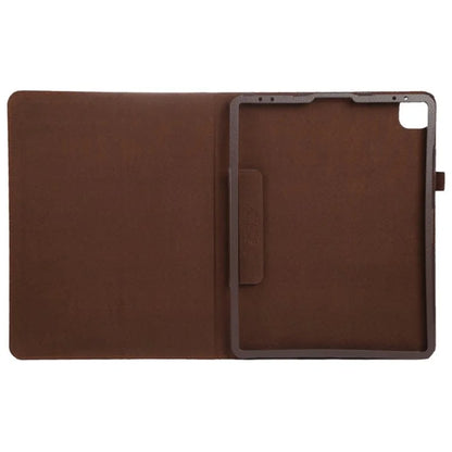 For iPad Pro 11 (2024) Case Bi-Fold Stand PU Leather Tablet Cover with Stylus Loop Design