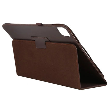 For iPad Pro 11 (2024) Case Bi-Fold Stand PU Leather Tablet Cover with Stylus Loop Design