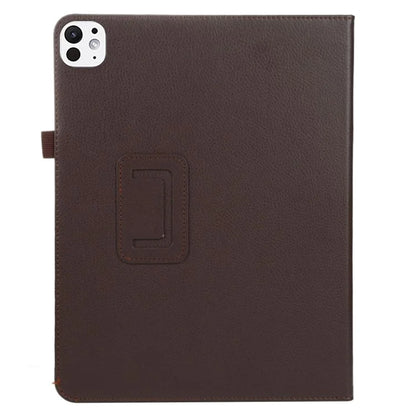 For iPad Pro 11 (2024) Case Bi-Fold Stand PU Leather Tablet Cover with Stylus Loop Design