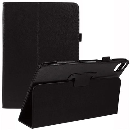 For iPad Air 13 (2024) Case Bi-Fold Stand PU Leather Litchi Texture Tablet Cover