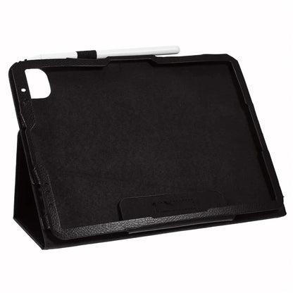 For iPad Air 13 (2024) Case Bi-Fold Stand PU Leather Litchi Texture Tablet Cover