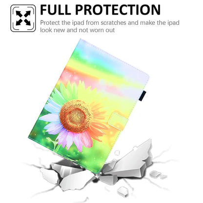 For iPad Pro 11 (2024) Case Pattern Printing Stand PU Leather Tablet Cover