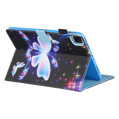 For iPad Pro 11 (2024) Case Pattern Printing Stand PU Leather Tablet Cover