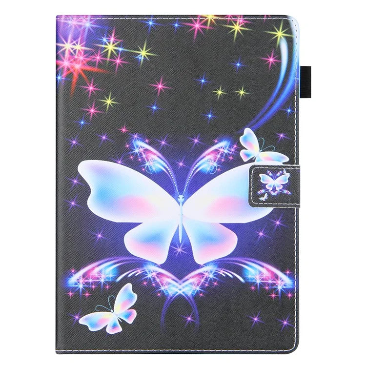 For iPad Pro 11 (2024) Case Pattern Printing Stand PU Leather Tablet Cover