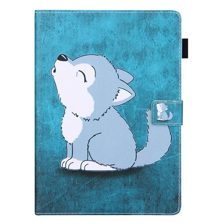 For iPad Pro 11 (2024) Case Pattern Printing Stand PU Leather Tablet Cover