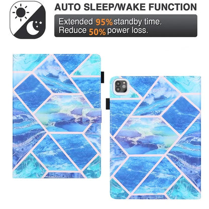 For iPad Pro 11 (2024) Case Pattern Printing Stand PU Leather Tablet Cover
