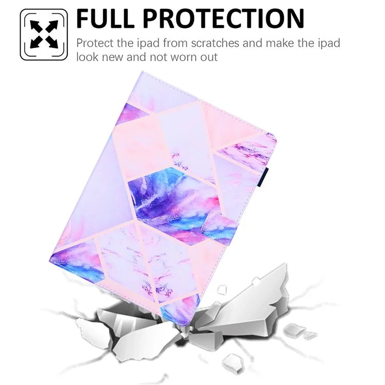 For iPad Pro 11 (2024) Case Pattern Printing Stand PU Leather Tablet Cover