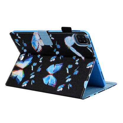 For iPad Pro 11 (2024) Case Pattern Printing Stand PU Leather Tablet Cover